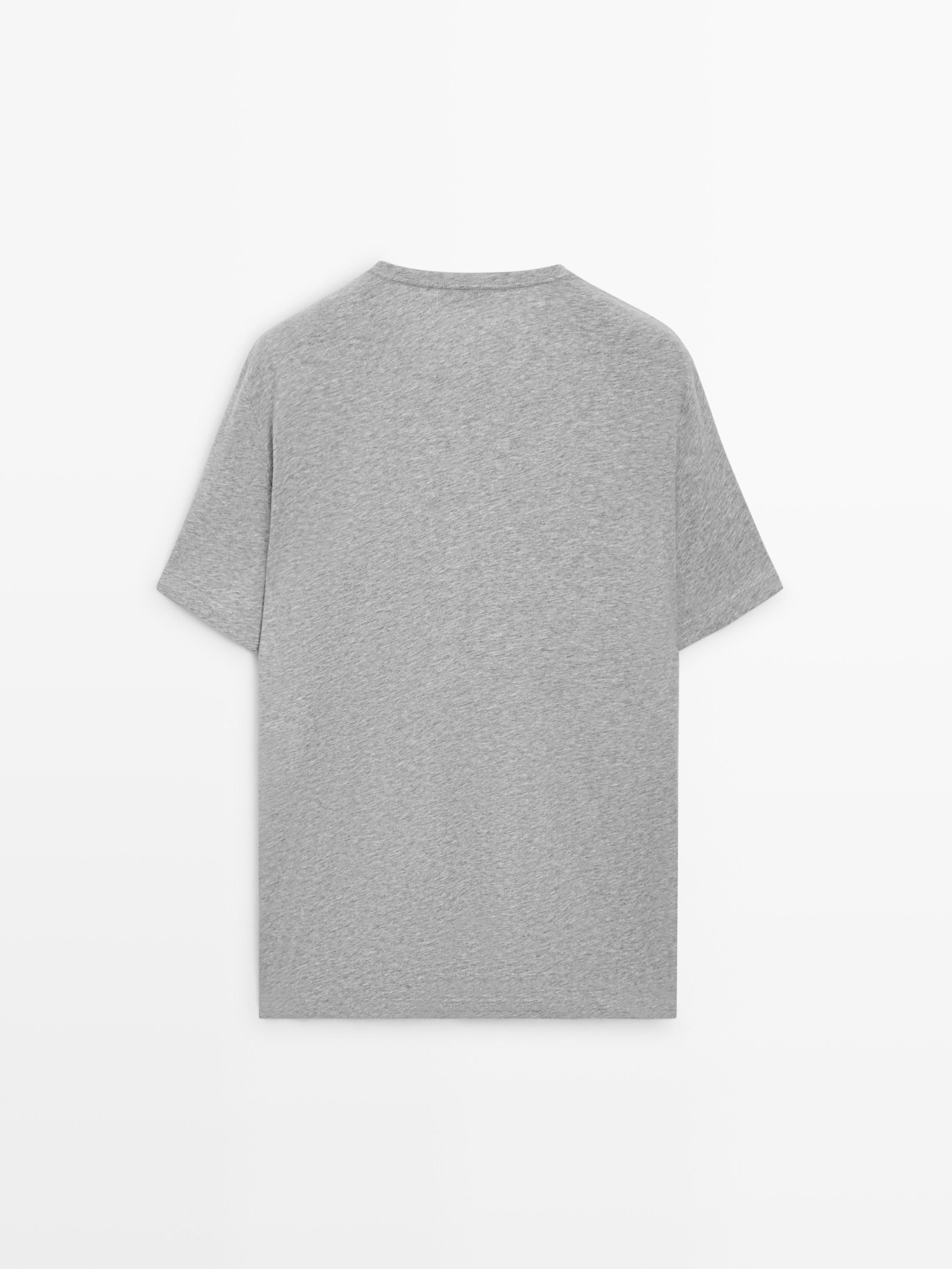 T-shirt manches courtes en coton mélangé